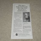 RCA SK-46 Microphone Ad, 1964, Specs, 6"x11" Article