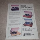 Denon DP-6700,3500,790,1500 Turntable Ad,Article, 1978