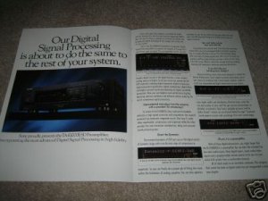SONY ES 4 pg Ad from 1989,Ta-E1000,CD,Cass,Tuner