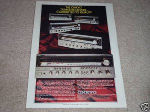 Onkyo TXMkII Receiver Ad,8500,6500,Entire Line,Specs