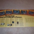Pioneer Turntable Ad,1975,PL-71,55x,15dII,12DII,4 pgs