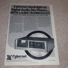 Kyocera DA-01 Fist CD Player Ad, 1982, Article, RARE!