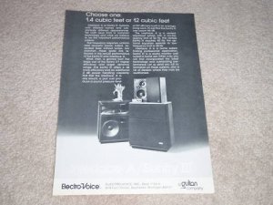 Electro-Voice Interface A,Sentry III Speaker Ad, 1975