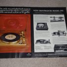 Empire 598 Turntable Ad, 1969, 2 pgs, color, Articles