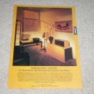 Conrad Johnson Sonographe Ad,1989,2 sided,Amp,Pre,CD,TT