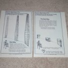 2 Klipsch Klipschorn Ads, 1972, Rare Ads, Belle Klipsch