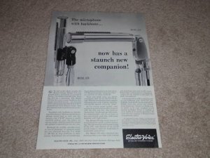 Electro-Voice 676,674 Microphone Ad, 1966, Article