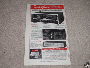 Soundcraftsmen SP4002 Preamp/EQ,Equalizer Ad,1979,6"x9"