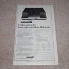 Series 20 M-25 Power AmpAD, McIntosh competition, 6"x9"