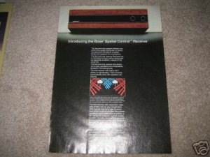 Bose Receiver AD from 1982 Spatial Control, Rare 1 page