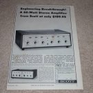 Scott 233,299d Amplifier Ad,1964, Specs, Article, Tube!