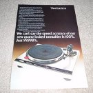 Technics Direct Drive Turntable ad from Q-3 1979