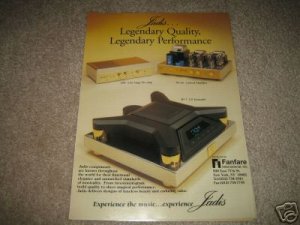 Jadis JD-1 Cd Transport,DA-60 TUBE Amp Ad from 1994