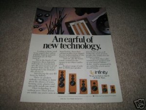 Infinity  RS Series Ad from 1989,EMIT,Nice Ad!