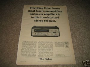 Fisher 600-t Receiver Ad 1965,specs,Rare! Excellent!