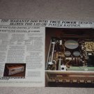 Marantz 2600 Receiver Ad, 2 pages, specs, inside view