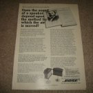 BOSE 901 Series I Speaker Ad from 1973 Theory of Sound