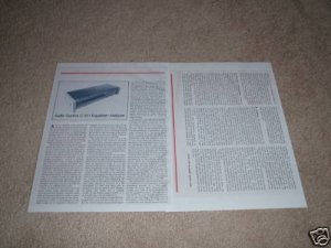 Audio Control C-101 Equalizer Review,1977,2 pgs, Test!