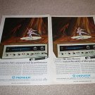 2 Pioneer Ads,SX-1500TD, color, RARE!!
