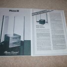 Phase Linear Phase III Speaker Brochure, 2 pgs, 1978