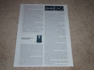 Empire Grenadier 9000 Speaker Review,1966,1 pg, RARE!