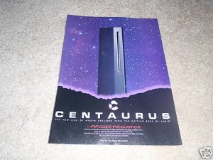 Apogee Centaurus Speaker Ad from 1990, beautiful!
