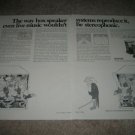 Empire Grenadier 9000 Speaker Ad from 1968,2 pgs