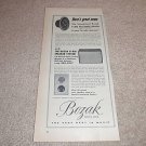 Bozak B-800,B-801 Speaker Ad from 1955,Super RARE!