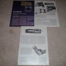 Sony CDP-101 Cd Player review,4 pgs, 1982,1st Cd player
