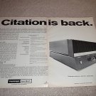 Harman Kardon Citation 12 Amp ad fr 1970,full specs!