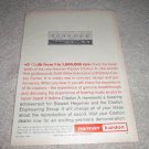 Harman KArdon Citation A Amplifier Ad from 1962, RARE!