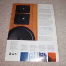A/D/S Speaker Ad from 1990, Beautiful!