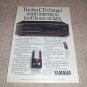 Yamaha CDC-610u changer Cd Player Ad from 1989, RARE!