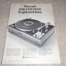 Pioneer PL-A25 Turntable Ad from 1970, Nice!