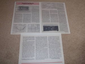 Marantz 2500 SUPER RECEIVER Review,3 pgs,1978, RARE!!