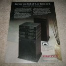 Proton 600 Series Audio Rack AD from 1990,AMp,Tuner,CD