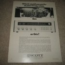 Scott R77S Receiver Ad from 1974,mint!