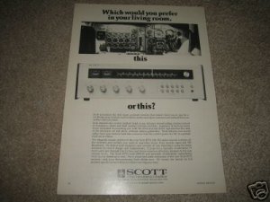 Scott R77S Receiver Ad from 1974,mint!