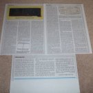 Nakamichi DRAGON Cassette Review, 3 pgs, 1983,Full Test