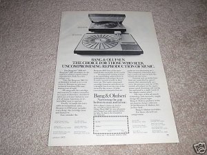 Bang & Olufsen B&O Beogram 4002,3000 Ad from 1975,NICE!