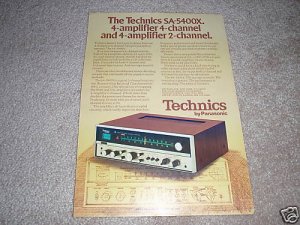 Technics SA-5400X QUAD Receiver Ad 1973,Specs,nice!