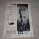 Philips AKG C-12A Microphone Ad,1965,Specs,Article,RARE