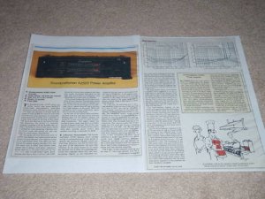 Soundcraftsmen A2502 Amplifier Review, 2 pgs, 1982