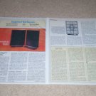 QUAD ESL-63 Rare Speaker Review, 1982, 2 pgs, Full Test
