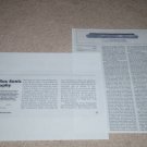 Carver C-9 Sonic Holography Review, 1981, 2 pgs, TEST