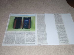 Bose 601 II Speaker Review, 3 pgs, Full Test, 1982