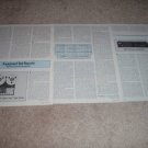 Tandberg TD 20A Open Reel Review,Full Test, 3 pgs,1979