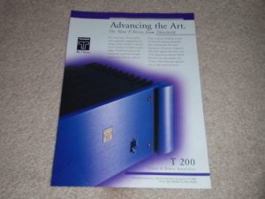 Threshold T 200 Amplifier Ad, 1995, Article Class A