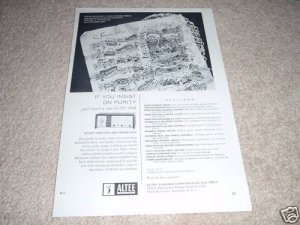 Altec 355a Preamp/ Power Amp Ad from 1960,very rare!