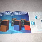 Pioneer 4 page Ad, R-Series Speakers, specs, pics,RARE